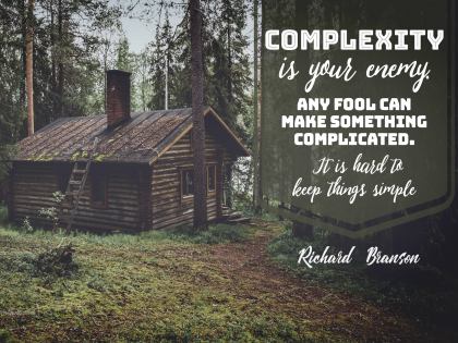 Keep Things Simple by Richard Branson Inspirational Picture