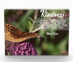 Kindness by Mark Twain Custom Photo Block