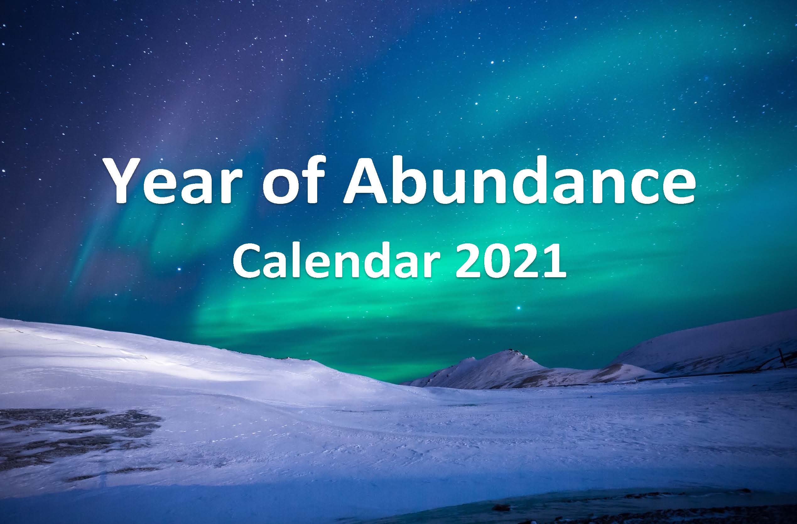 Year of Abundance Calendar