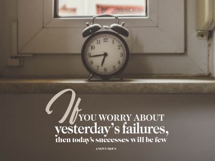 Today's Successess by an Unknown Author Inspirational Poster