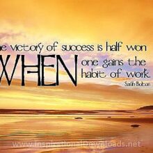 286 Habit of Work by Sarah Bolton Inspirational Quote Graphic